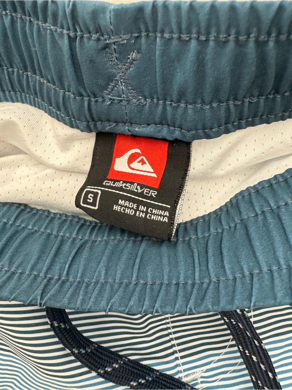 Quiksilver Light and Dark Blue Gradient Swim Trunks - Picture 4 of 6